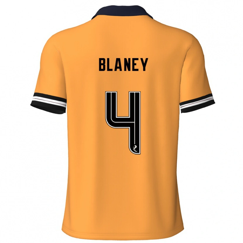 Danxen Mujer Camiseta Shane Blaney #4 Amarillo Negro 1ª Equipación 2025/26 La Camisa México