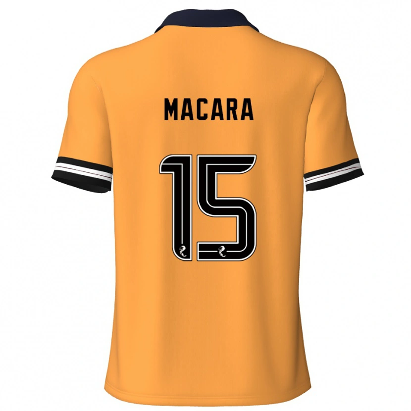Danxen Mujer Camiseta Elise Macara #15 Amarillo Negro 1ª Equipación 2025/26 La Camisa México