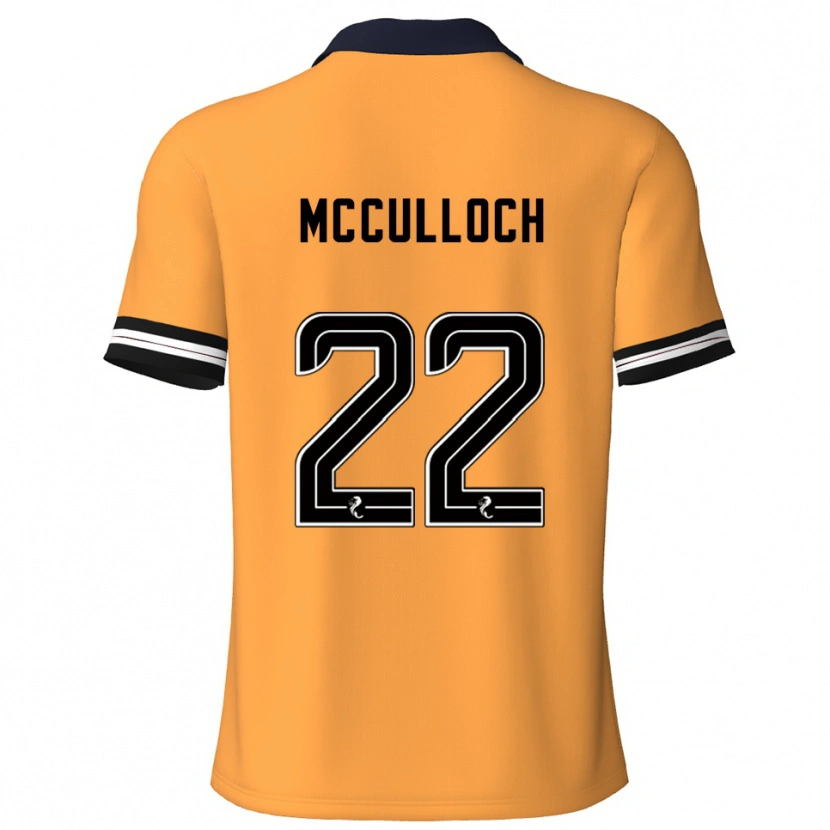 Danxen Mujer Camiseta Seren Mcculloch #22 Amarillo Negro 1ª Equipación 2025/26 La Camisa México