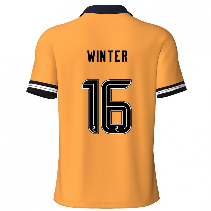 Danxen Mujer Camiseta Andy Winter #16 Amarillo Negro 1ª Equipación 2025/26 La Camisa México