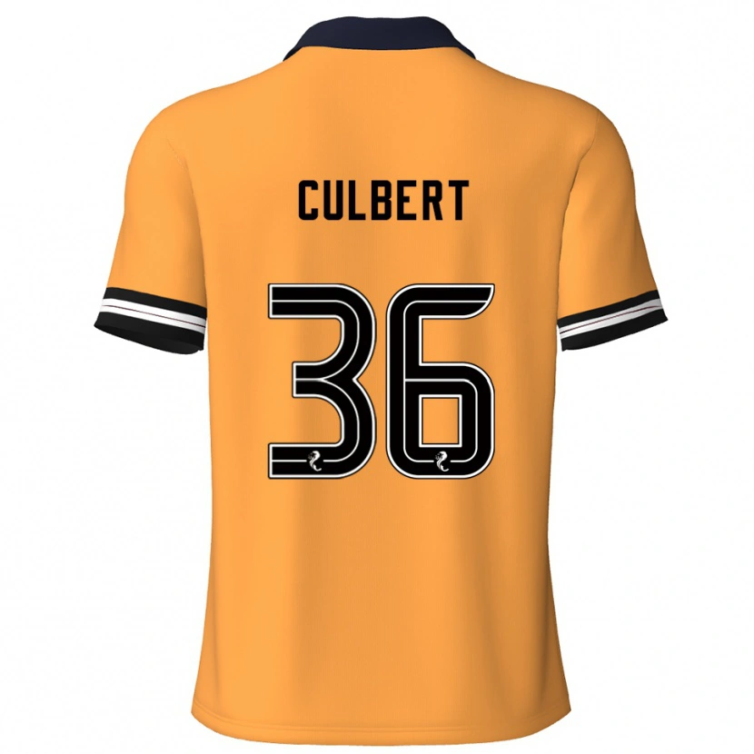 Danxen Mujer Camiseta Sam Culbert #36 Amarillo Negro 1ª Equipación 2025/26 La Camisa México