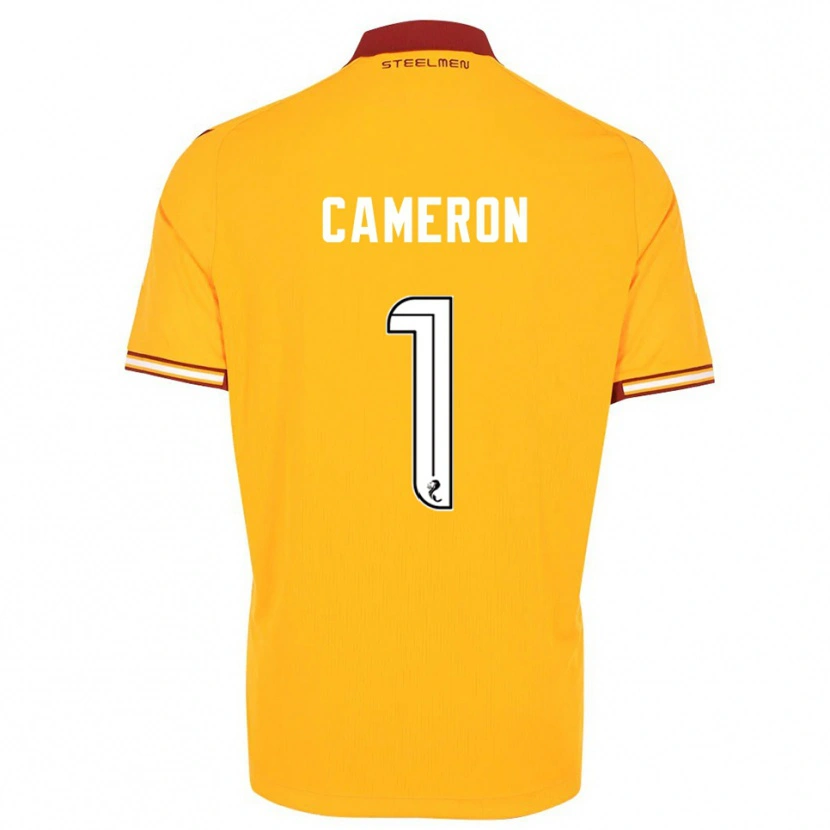 Danxen Mujer Camiseta Rebecca Cameron #1 Amarillo Borgoña 1ª Equipación 2025/26 La Camisa México