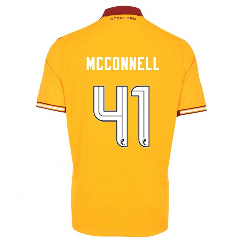 Danxen Mujer Camiseta Jack Mcconnell #41 Amarillo Borgoña 1ª Equipación 2025/26 La Camisa México