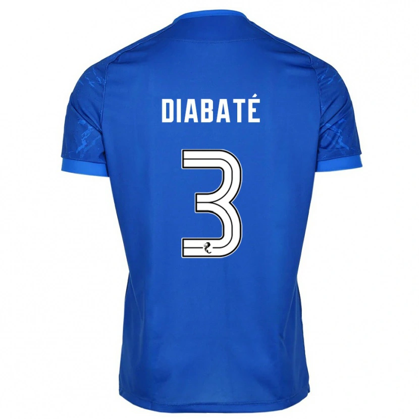 Danxen Mujer Camiseta Cheick Diabaté #3 Azul Blanco 1ª Equipación 2025/26 La Camisa México