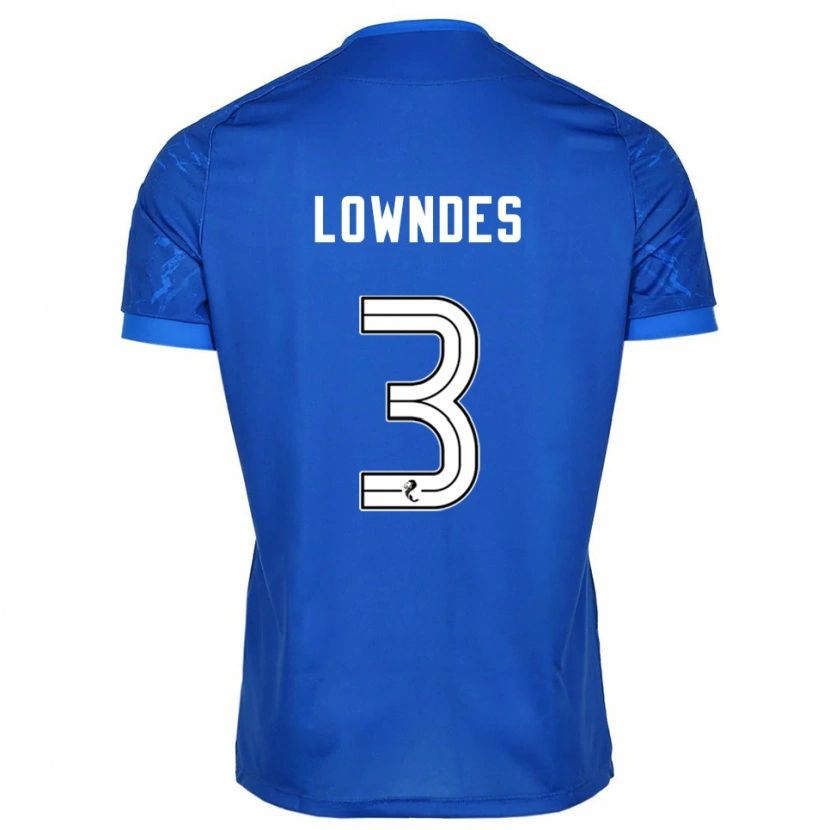 Danxen Mujer Camiseta Thomas Lowndes #3 Azul Blanco 1ª Equipación 2025/26 La Camisa México