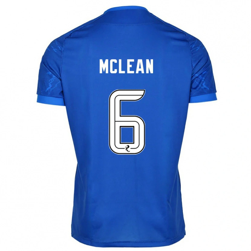 Danxen Mujer Camiseta Elvie Mclean #6 Azul Blanco 1ª Equipación 2025/26 La Camisa México