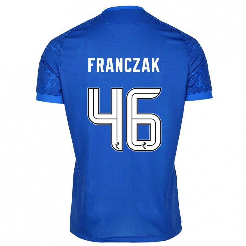 Danxen Mujer Camiseta Franciszek Franczak #46 Azul Blanco 1ª Equipación 2025/26 La Camisa México
