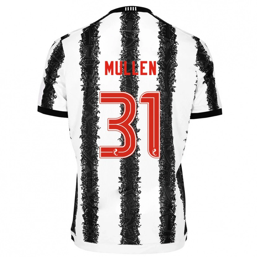 Danxen Mujer Camiseta Ryan Mullen #31 Blanco Negro 1ª Equipación 2025/26 La Camisa México