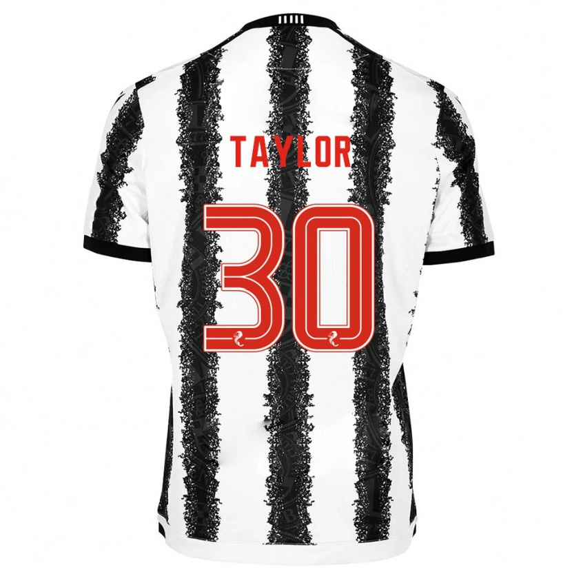 Danxen Mujer Camiseta Fraser Taylor #30 Blanco Negro 1ª Equipación 2025/26 La Camisa México