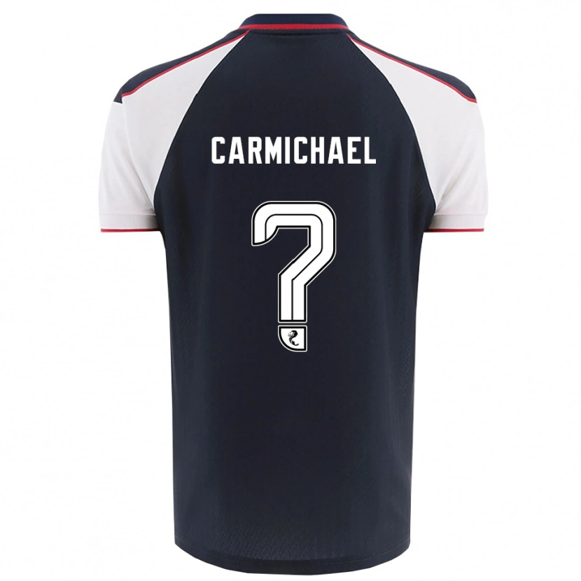 Danxen Mujer Camiseta Liam Carmichael #0 Azul Marino Blanco 1ª Equipación 2025/26 La Camisa México