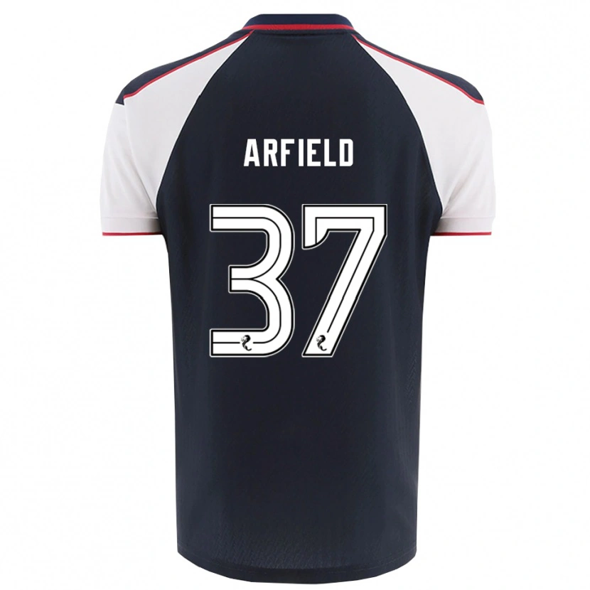 Danxen Mujer Camiseta Scott Arfield #37 Azul Marino Blanco 1ª Equipación 2025/26 La Camisa México