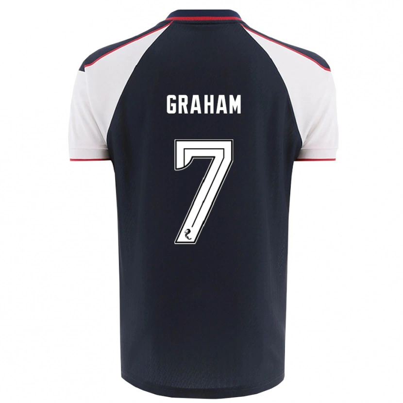 Danxen Mujer Camiseta Brian Graham #7 Azul Marino Blanco 1ª Equipación 2025/26 La Camisa México