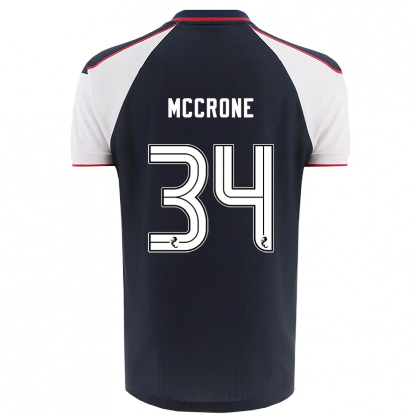 Danxen Mujer Camiseta Caelan Mccrone #34 Azul Marino Blanco 1ª Equipación 2025/26 La Camisa México