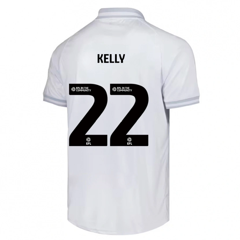 Danxen Mujer Camiseta Patrick Kelly #22 Blanco Gris Negro 2ª Equipación 2025/26 La Camisa México