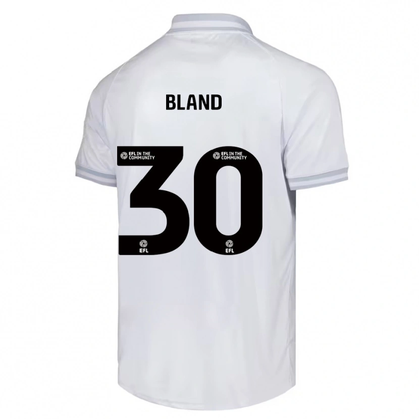 Danxen Mujer Camiseta Jonathan Bland #30 Blanco Gris Negro 2ª Equipación 2025/26 La Camisa México