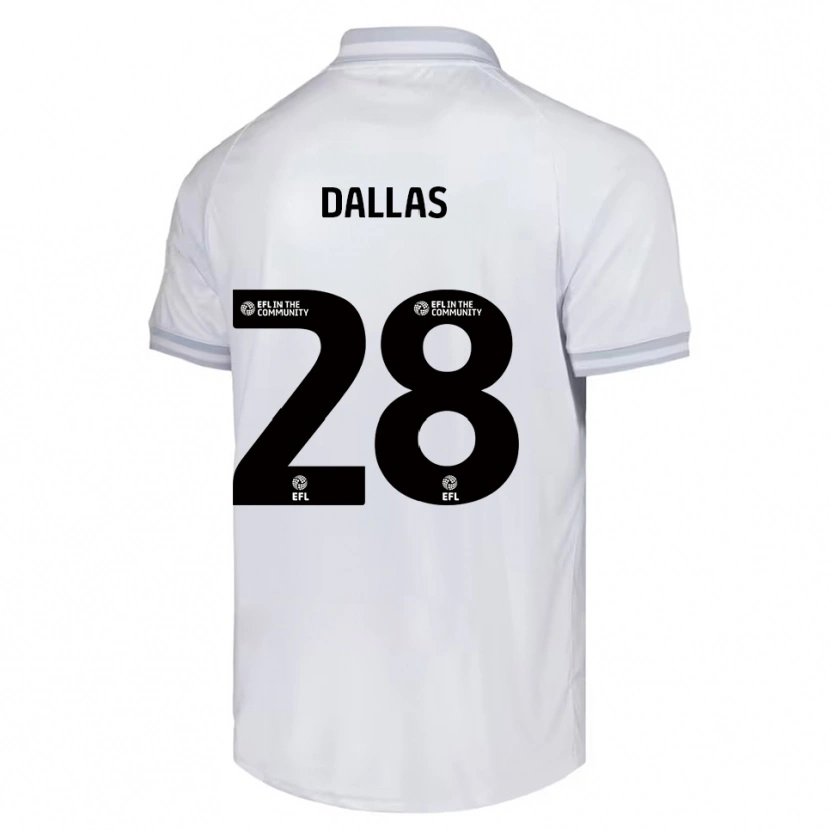 Danxen Mujer Camiseta Andy Dallas #28 Blanco Gris Negro 2ª Equipación 2025/26 La Camisa México
