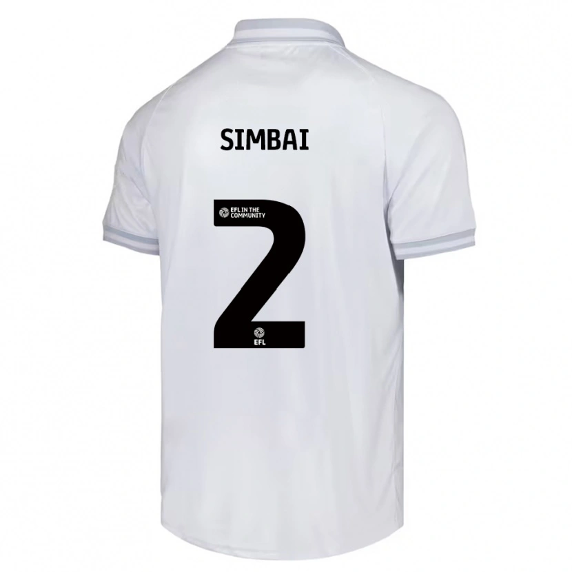 Danxen Mujer Camiseta Kingston Simbai #2 Blanco Gris Negro 2ª Equipación 2025/26 La Camisa México