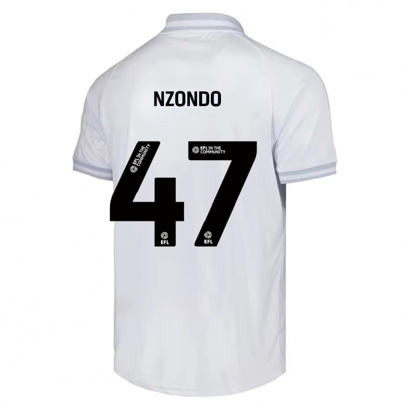 Danxen Mujer Camiseta Emmaisa Nzondo #47 Blanco Gris Negro 2ª Equipación 2025/26 La Camisa México