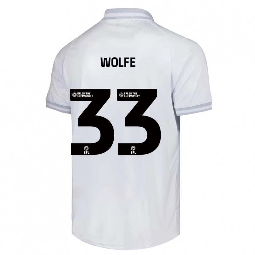 Danxen Mujer Camiseta Matty Wolfe #33 Blanco Gris Negro 2ª Equipación 2025/26 La Camisa México