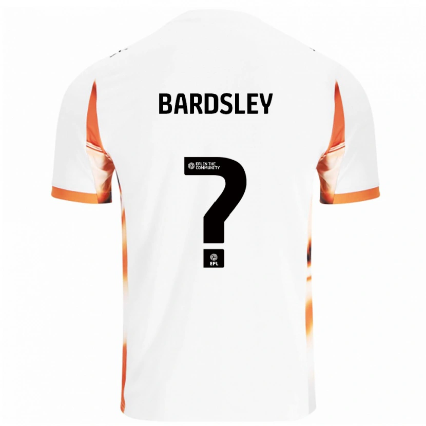 Danxen Mujer Camiseta Harvey Bardsley #0 Blanco Naranja Negro 2ª Equipación 2025/26 La Camisa México