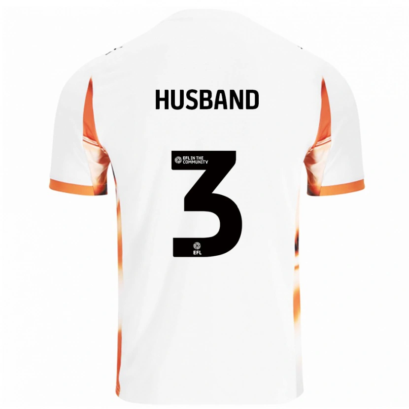 Danxen Mujer Camiseta James Husband #3 Blanco Naranja Negro 2ª Equipación 2025/26 La Camisa México