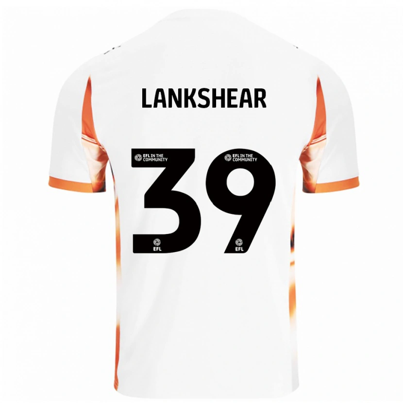 Danxen Mujer Camiseta Alex Lankshear #39 Blanco Naranja Negro 2ª Equipación 2025/26 La Camisa México