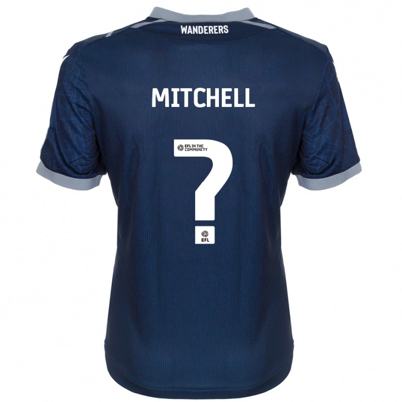 Danxen Mujer Camiseta Maisy Mitchell #0 Azul Marino Gris 2ª Equipación 2025/26 La Camisa México
