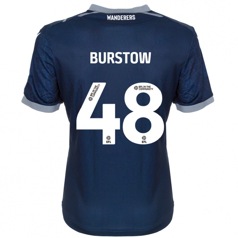 Danxen Mujer Camiseta Mason Burstow #48 Azul Marino Gris 2ª Equipación 2025/26 La Camisa México