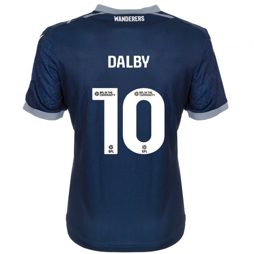 Danxen Mujer Camiseta Sam Dalby #10 Azul Marino Gris 2ª Equipación 2025/26 La Camisa México