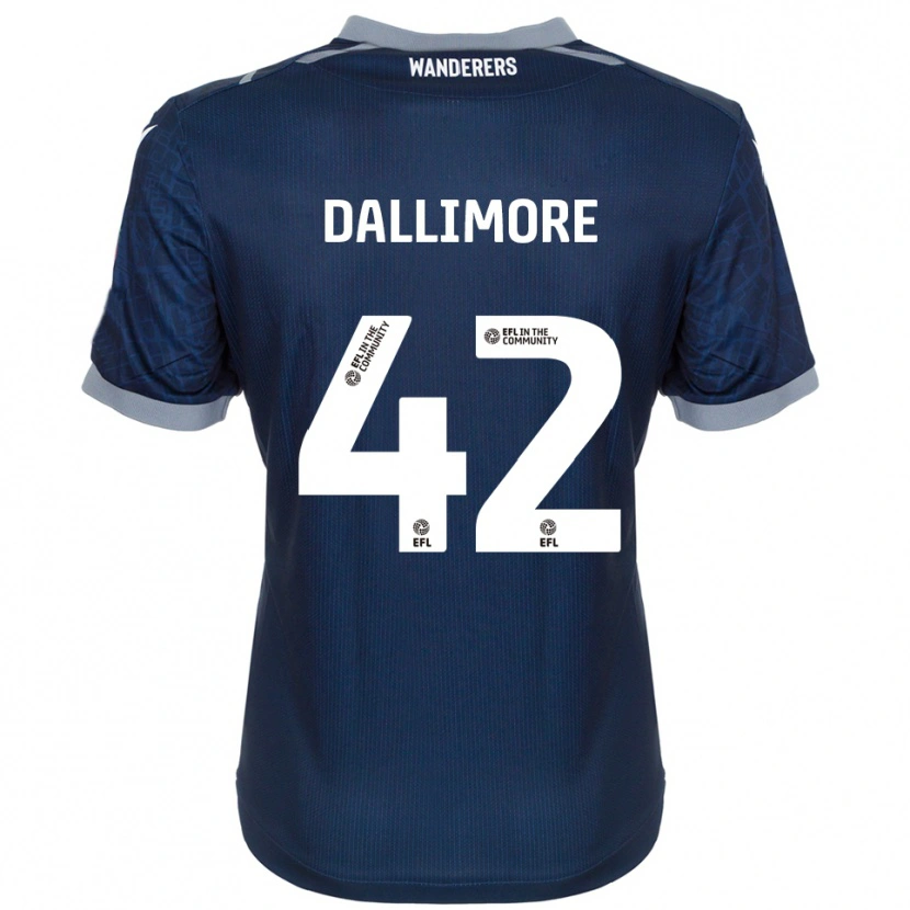 Danxen Mujer Camiseta Jack Dallimore #42 Azul Marino Gris 2ª Equipación 2025/26 La Camisa México