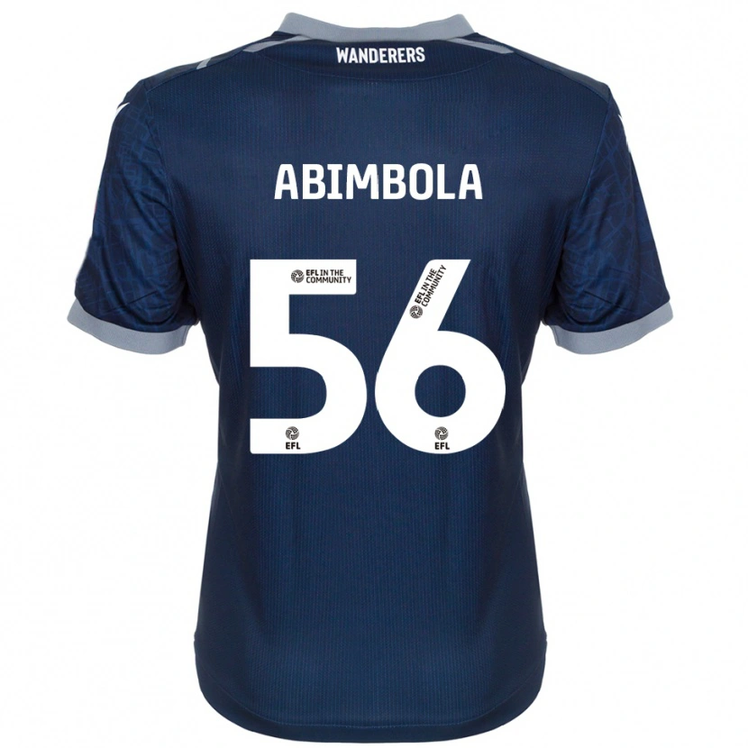 Danxen Mujer Camiseta David Abimbola #56 Azul Marino Gris 2ª Equipación 2025/26 La Camisa México