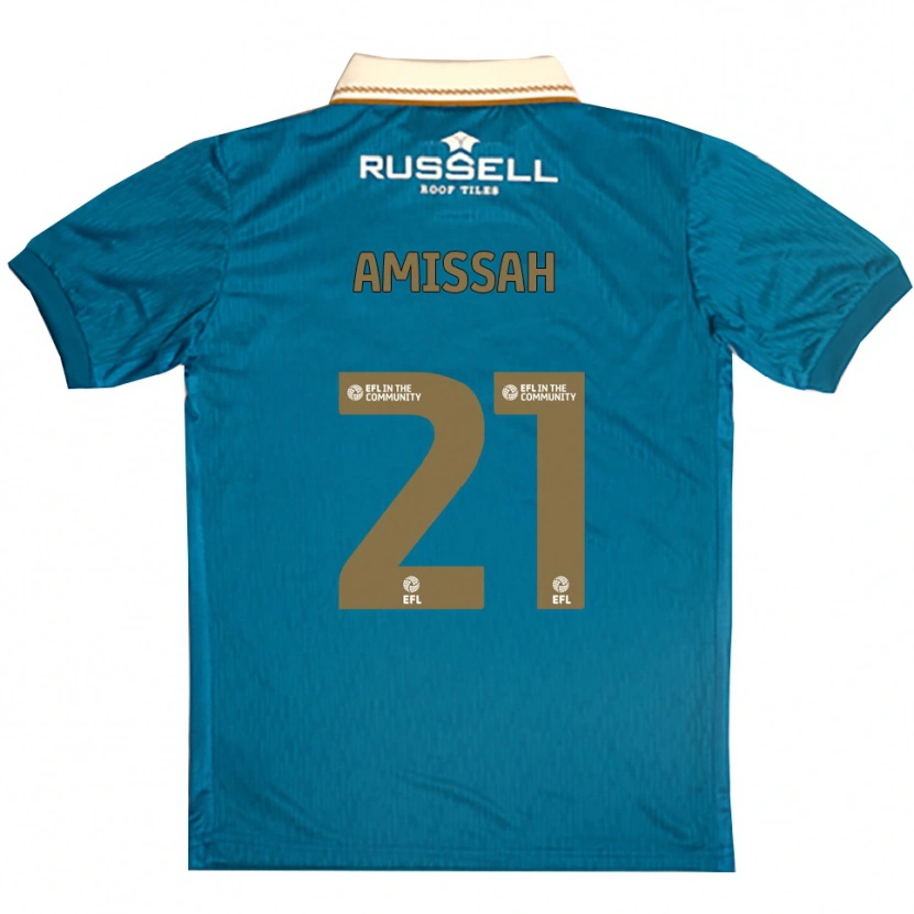 Danxen Mujer Camiseta Jordan Amissah #21 Celeste Blanco 2ª Equipación 2025/26 La Camisa México