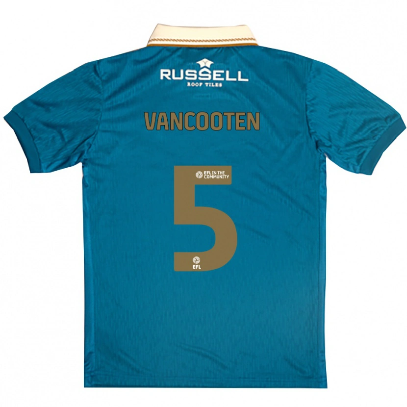 Danxen Mujer Camiseta Terence Vancooten #5 Celeste Blanco 2ª Equipación 2025/26 La Camisa México