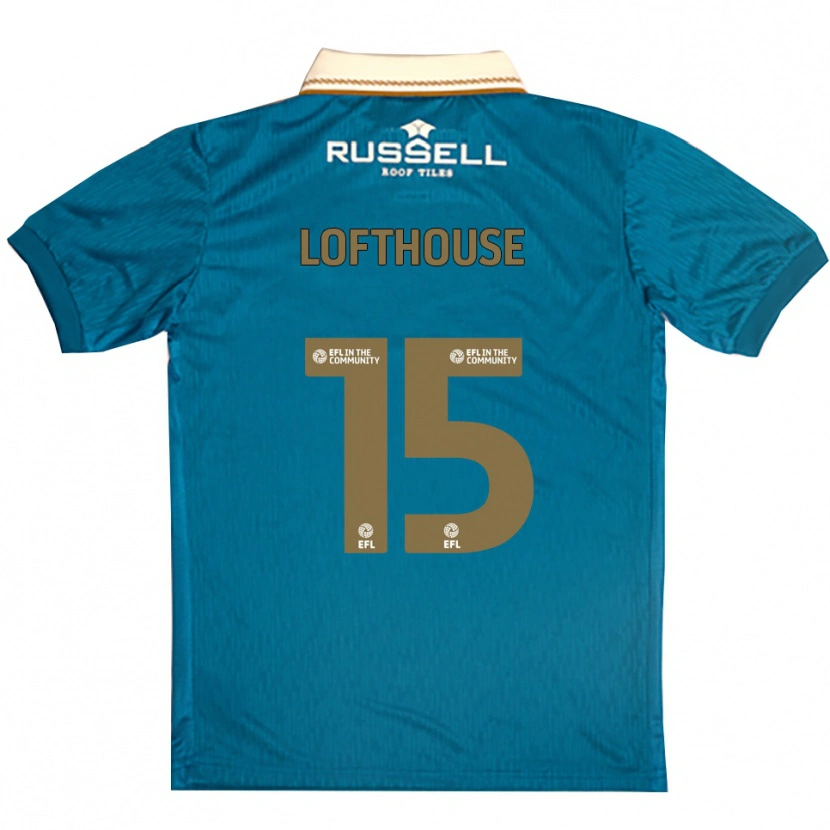 Danxen Mujer Camiseta Kyran Lofthouse #15 Celeste Blanco 2ª Equipación 2025/26 La Camisa México