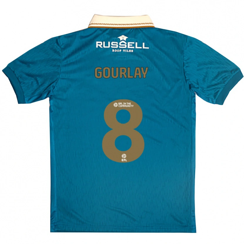 Danxen Mujer Camiseta Elisha Gourlay #8 Celeste Blanco 2ª Equipación 2025/26 La Camisa México