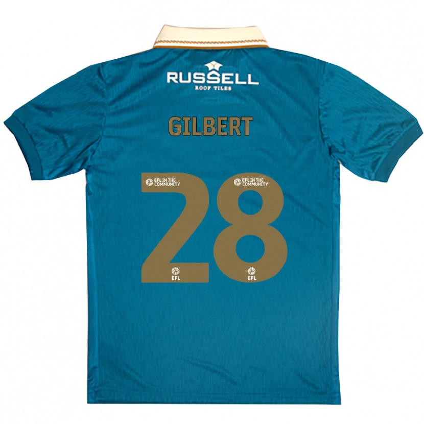 Danxen Mujer Camiseta Cameron Gilbert #28 Celeste Blanco 2ª Equipación 2025/26 La Camisa México