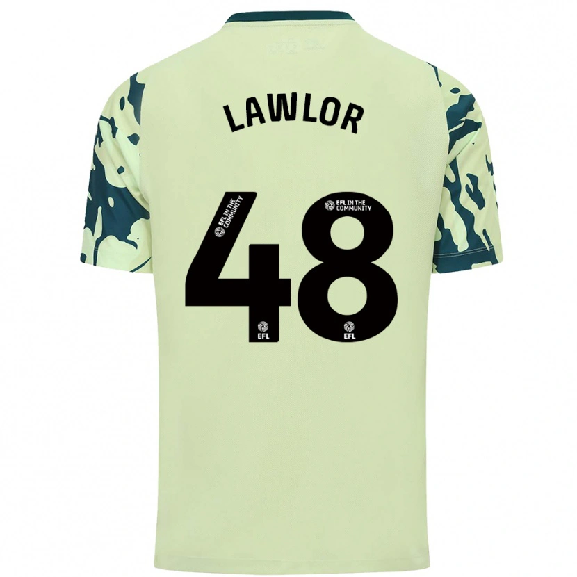 Danxen Mujer Camiseta Dylan Lawlor #48 Verde Oscuro 2ª Equipación 2025/26 La Camisa México