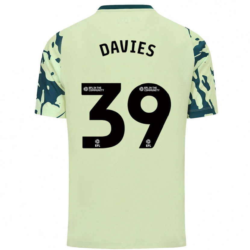 Danxen Mujer Camiseta Isaak Davies #39 Verde Oscuro 2ª Equipación 2025/26 La Camisa México