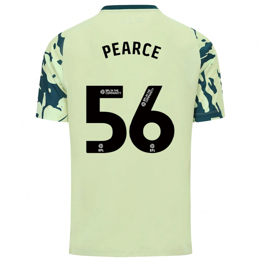 Danxen Mujer Camiseta Luke Pearce #56 Verde Oscuro 2ª Equipación 2025/26 La Camisa México