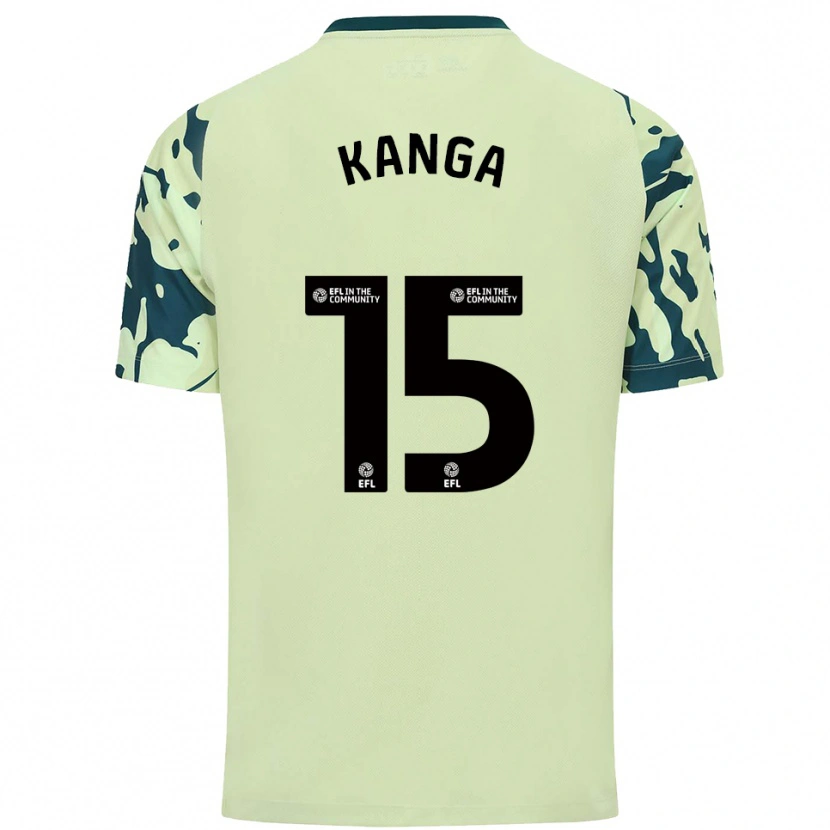 Danxen Mujer Camiseta Wilfried Kanga #15 Verde Oscuro 2ª Equipación 2025/26 La Camisa México