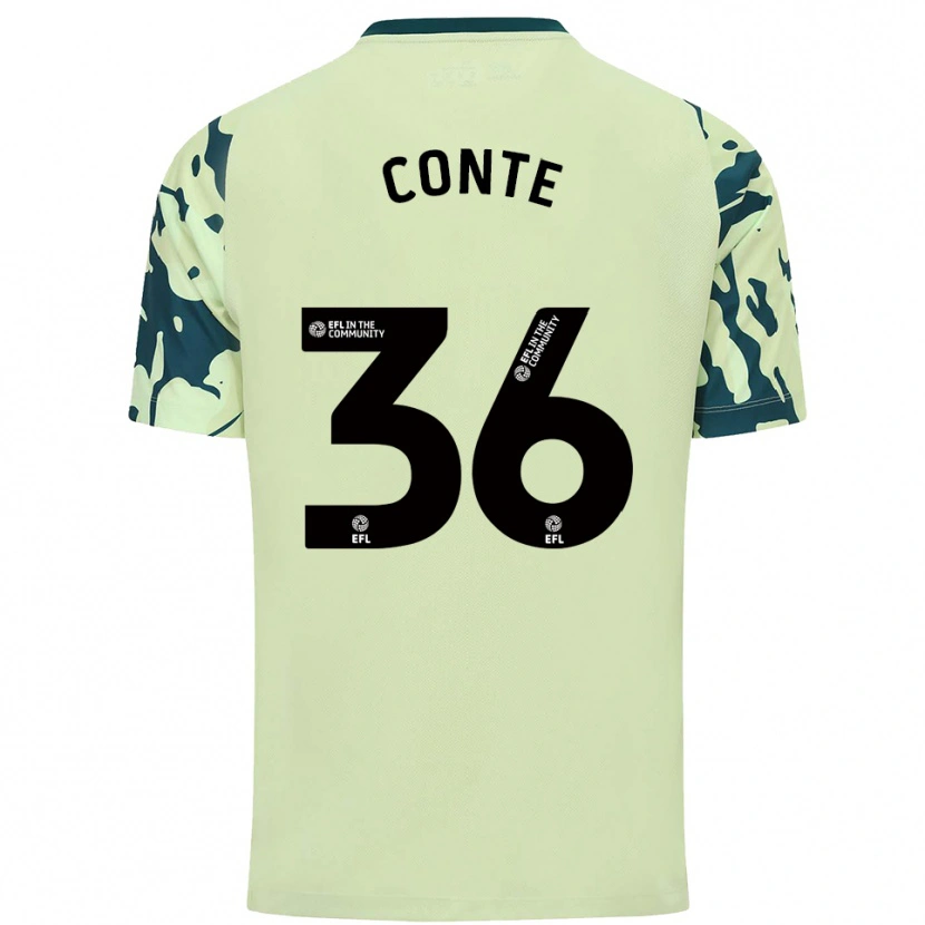 Danxen Mujer Camiseta Raheem Conte #36 Verde Oscuro 2ª Equipación 2025/26 La Camisa México