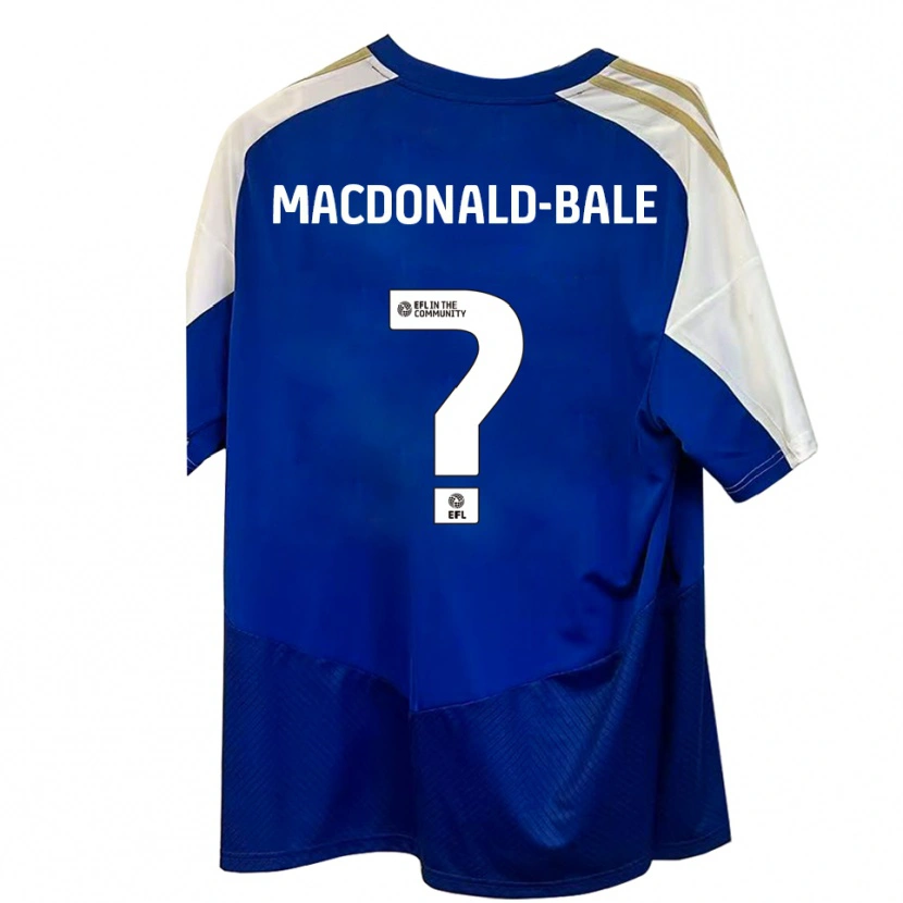 Danxen Mujer Camiseta Paige Macdonald-Bale #0 Azul Blanco Dorado 2ª Equipación 2025/26 La Camisa México