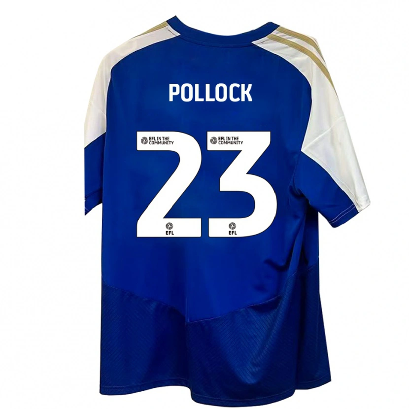 Danxen Mujer Camiseta Amber Pollock #23 Azul Blanco Dorado 2ª Equipación 2025/26 La Camisa México