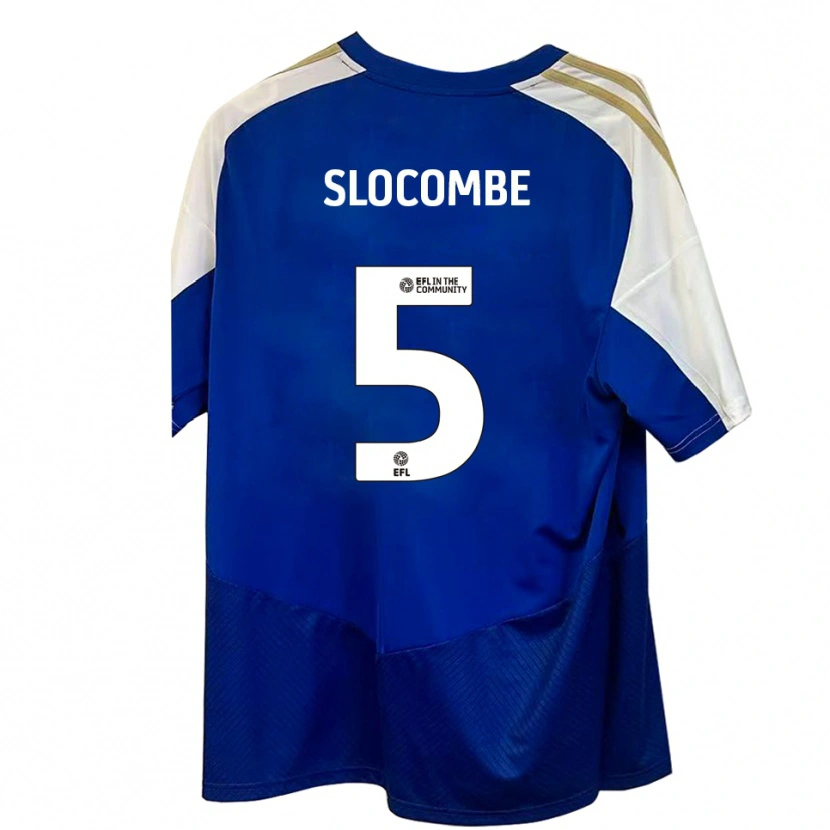 Danxen Mujer Camiseta Fearne Slocombe #5 Azul Blanco Dorado 2ª Equipación 2025/26 La Camisa México