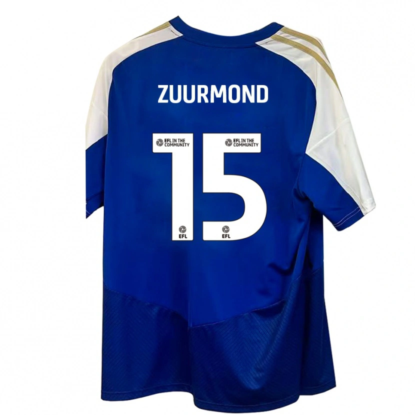 Danxen Mujer Camiseta Ishbel Zuurmond #15 Azul Blanco Dorado 2ª Equipación 2025/26 La Camisa México
