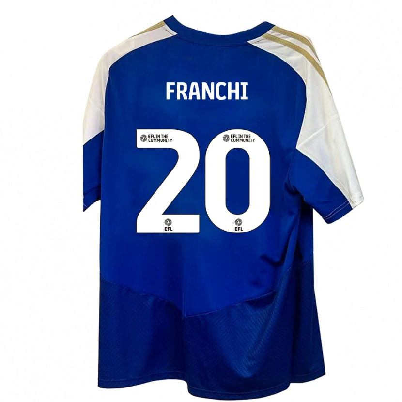Danxen Mujer Camiseta Matilda Franchi #20 Azul Blanco Dorado 2ª Equipación 2025/26 La Camisa México