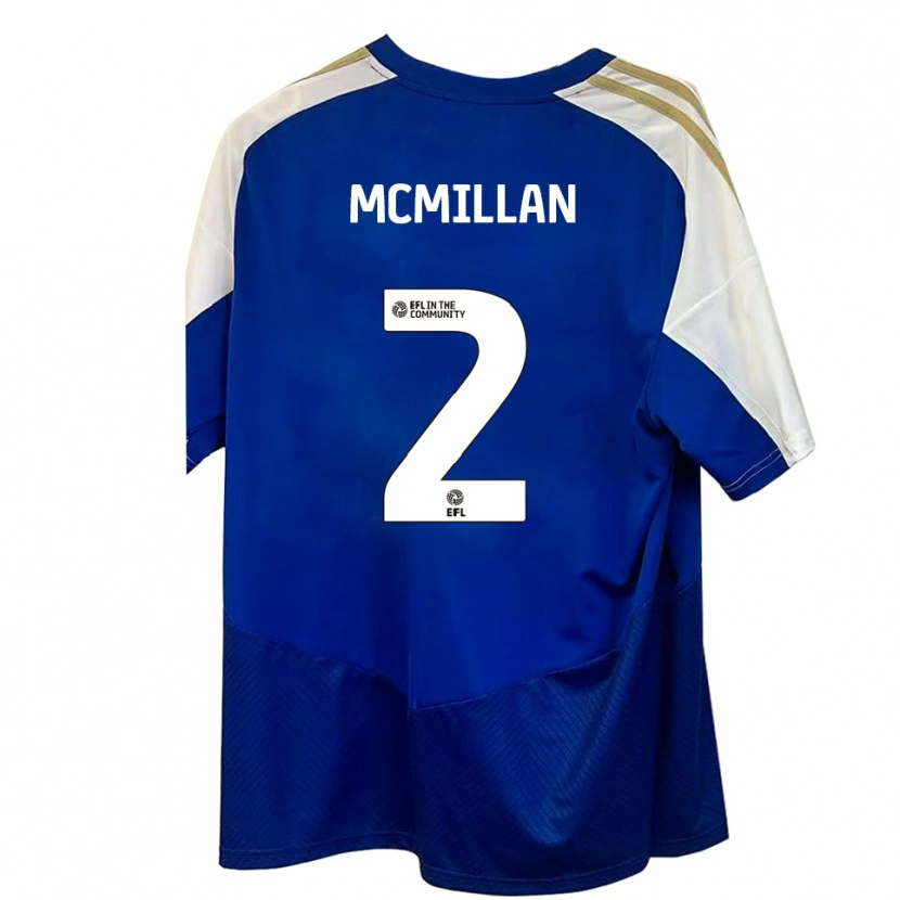 Danxen Mujer Camiseta Jack Mcmillan #2 Azul Blanco Dorado 2ª Equipación 2025/26 La Camisa México