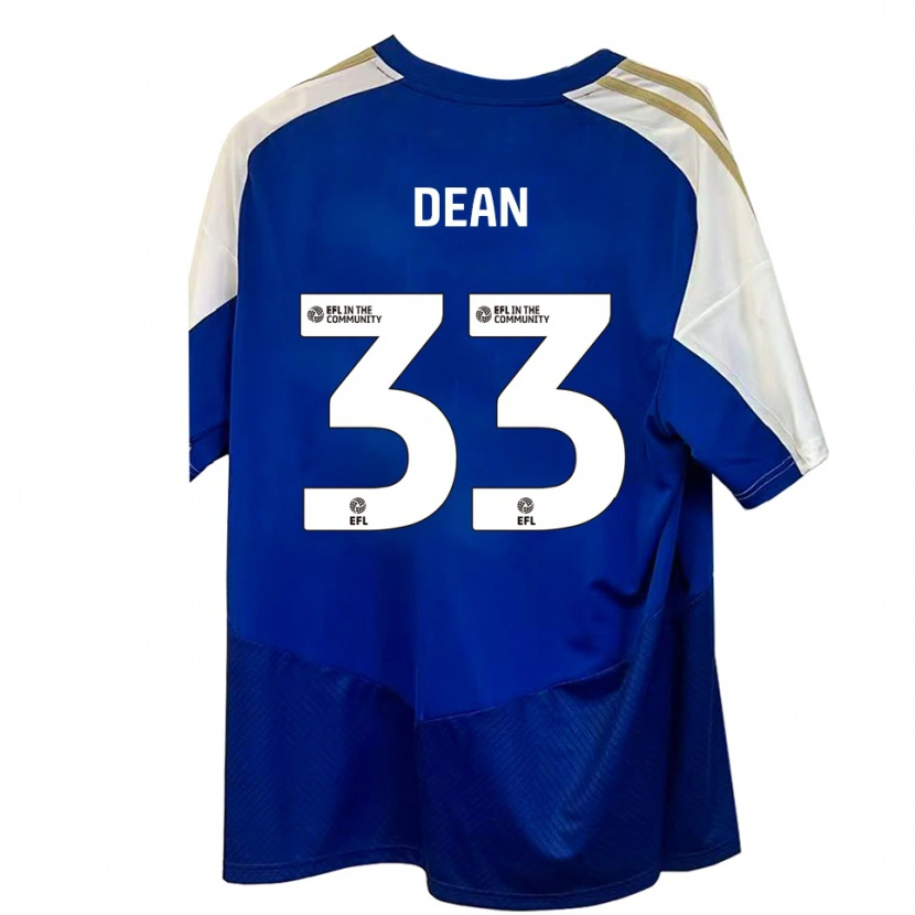 Danxen Mujer Camiseta Tom Dean #33 Azul Blanco Dorado 2ª Equipación 2025/26 La Camisa México