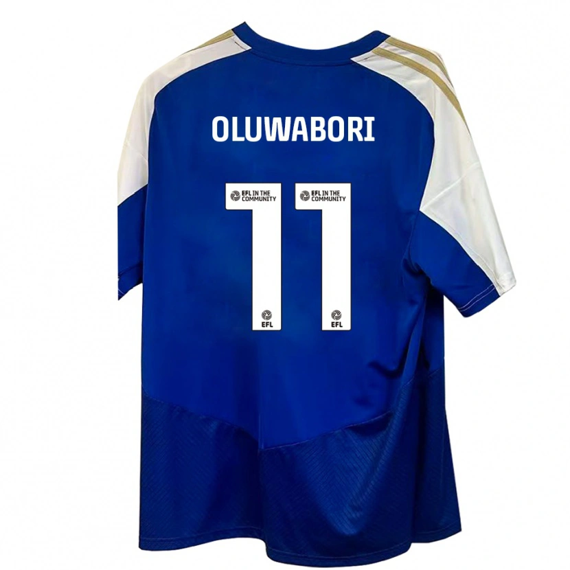 Danxen Mujer Camiseta Andrew Oluwabori #11 Azul Blanco Dorado 2ª Equipación 2025/26 La Camisa México
