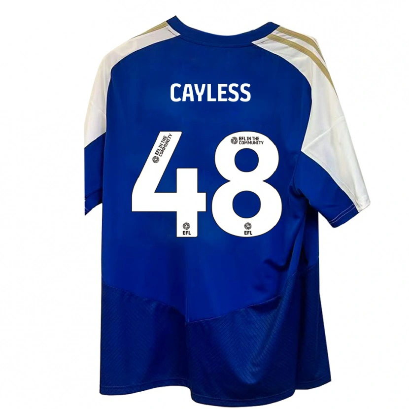 Danxen Mujer Camiseta Louie Cayless #48 Azul Blanco Dorado 2ª Equipación 2025/26 La Camisa México